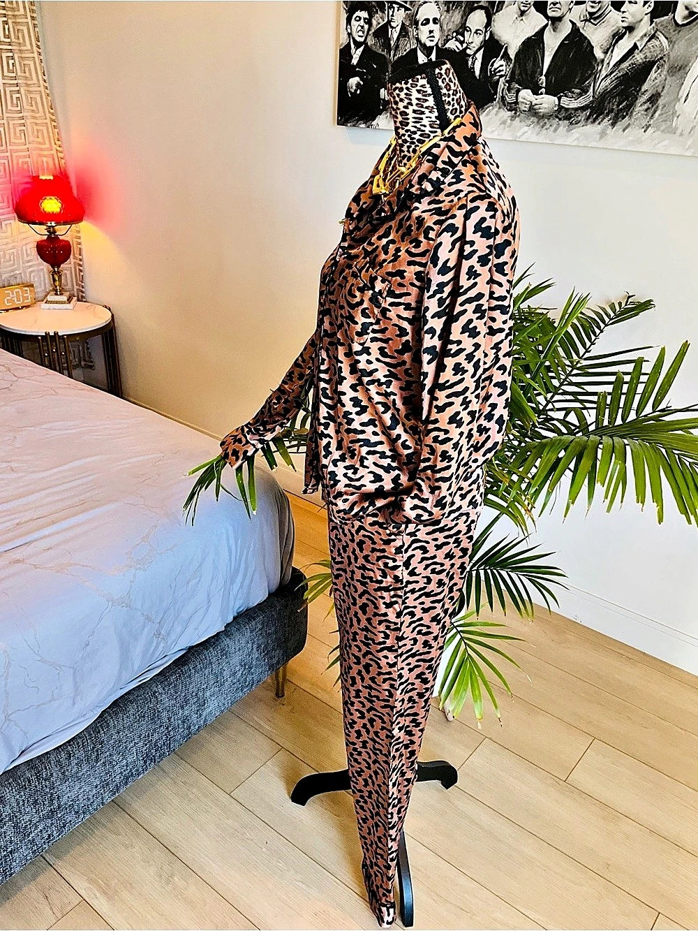 Rachel Zoe Leopard Print Pajama Set - Picture 5 of 8